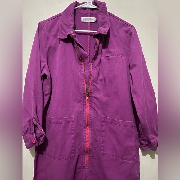 Red Sky Oversize Boho Zip Jumpsuit - Picture 6 of 9